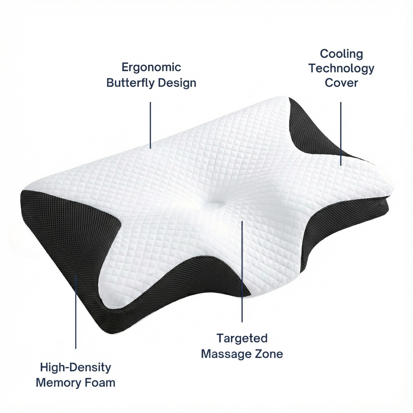 Neck Support Pillow, Premium Memory Foam - Quinn Ergo